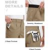 imageTBMPOY Mens Work Dress Shorts Golf Stretch Waistband Summer Pleated Casual Business Dressy Short for Men with PocketsKhaki