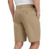 imageTBMPOY Mens Work Dress Shorts Golf Stretch Waistband Summer Pleated Casual Business Dressy Short for Men with PocketsKhaki