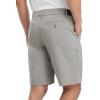 imageTBMPOY Mens Work Dress Shorts Golf Stretch Waistband Summer Pleated Casual Business Dressy Short for Men with PocketsLight Grey