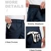 imageTBMPOY Mens Work Dress Shorts Golf Stretch Waistband Summer Pleated Casual Business Dressy Short for Men with PocketsNavy