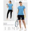 imageTBMPOY Womens Dry Fit Workout Shirts Short Sleeve Athletic Moisture Wicking TShirts UPF 50 Running Gym Active Tops Azure L