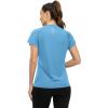 imageTBMPOY Womens Dry Fit Workout Shirts Short Sleeve Athletic Moisture Wicking TShirts UPF 50 Running Gym Active Tops Azure L