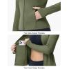 imageTBMPOY Womens Full Zip Hoodie Lightweight Athletic Jackets Slim Fit Workout Track Running Jacket with Thumb HolesGreen