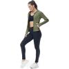 imageTBMPOY Womens Full Zip Hoodie Lightweight Athletic Jackets Slim Fit Workout Track Running Jacket with Thumb HolesGreen