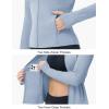 imageTBMPOY Womens Full Zip Hoodie Lightweight Athletic Jackets Slim Fit Workout Track Running Jacket with Thumb HolesLight Blue