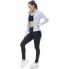 imageTBMPOY Womens Full Zip Hoodie Lightweight Athletic Jackets Slim Fit Workout Track Running Jacket with Thumb HolesLight Blue