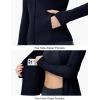 imageTBMPOY Womens Full Zip Hoodie Lightweight Athletic Jackets Slim Fit Workout Track Running Jacket with Thumb HolesNavy
