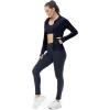 imageTBMPOY Womens Full Zip Hoodie Lightweight Athletic Jackets Slim Fit Workout Track Running Jacket with Thumb HolesNavy