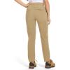 imageTBMPOY Womens Hiking Cargo Pants Lightweight Water Resistant Quick Dry Fishing Camping Travel Work Pant with 6 PocketsKhaki
