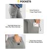 imageTBMPOY Womens Hiking Cargo Pants Lightweight Water Resistant Quick Dry Fishing Camping Travel Work Pant with 6 PocketsMedium Grey