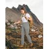 imageTBMPOY Womens Hiking Cargo Pants Lightweight Water Resistant Quick Dry Fishing Camping Travel Work Pant with 6 PocketsMedium Grey