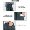 imageTBMPOY Womens Hiking Cargo Pants Lightweight Water Resistant Quick Dry Fishing Camping Travel Work Pant with 6 PocketsStone Blue
