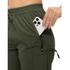 imageTBMPOY Womens Hiking Cargo Shorts Lightweight Quick Dry Athletic Summer Shorts Golf Travel Camping with Zipper PocketsArmy Green