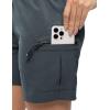 imageTBMPOY Womens Hiking Cargo Shorts Lightweight Quick Dry Athletic Summer Shorts Golf Travel Camping with Zipper PocketsCool Gray