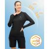 imageTBMPOY Womens UPF 50 Long Sleeve Quick Dry Zipper Sun Protection ShirtsBlack2
