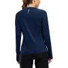 imageTBMPOY Womens UPF 50 Long Sleeve Quick Dry Zipper Sun Protection ShirtsDark Blue2