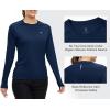 imageTBMPOY Womens UPF 50 Long Sleeve Quick Dry Zipper Sun Protection ShirtsDark Blue2