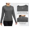 imageTBMPOY Womens UPF 50 Long Sleeve Quick Dry Zipper Sun Protection ShirtsDark Grey2