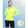 imageTBMPOY Womens UPF 50 Long Sleeve Quick Dry Zipper Sun Protection ShirtsGreen2