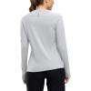 imageTBMPOY Womens UPF 50 Long Sleeve Quick Dry Zipper Sun Protection ShirtsGrey2