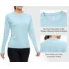 imageTBMPOY Womens UPF 50 Long Sleeve Quick Dry Zipper Sun Protection ShirtsLight Blue2