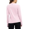 imageTBMPOY Womens UPF 50 Long Sleeve Quick Dry Zipper Sun Protection ShirtsLight Pink2