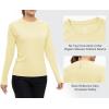 imageTBMPOY Womens UPF 50 Long Sleeve Quick Dry Zipper Sun Protection ShirtsLight Yellow2