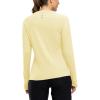 imageTBMPOY Womens UPF 50 Long Sleeve Quick Dry Zipper Sun Protection ShirtsLight Yellow2