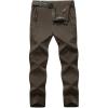 imageTBMPOY Mens Lightweight Hiking Pants with Belt 5 Zip Pockets Waterproof QuickDry Travel Fishing Work Outdoor PantsA9thin Brown
