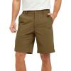 imageTBMPOY Mens Shorts Golf 9quot Casual Elastic Waist Quick Dry Flat Front Travel Shorts with 5 PocketsKhaki