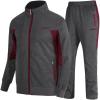 03 Dark Grey+wine Red