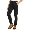 imageTBMPOY Womens Hiking Cargo Pants Lightweight Water Resistant Quick Dry Fishing Camping Travel Work Pant with 6 PocketsBlack