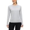 imageTBMPOY Womens UPF 50 Long Sleeve Quick Dry Zipper Sun Protection ShirtsGrey2