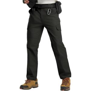 imageTBMPOY Mens Cargo Tactical Pants Stretch Ripstop Work Pants Water Resistant Hiking Pant for Outdoor
