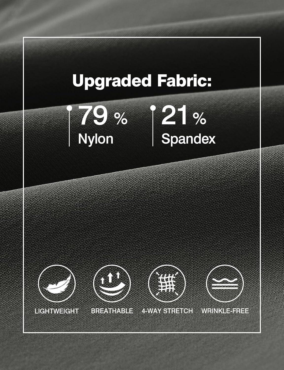 imageTBMPOY Mens 9quot Golf Shorts Quick Dry Casual Shorts Dress Shorts Flat Front Stretch Lightweight for Work Business TravelB1dark Grey