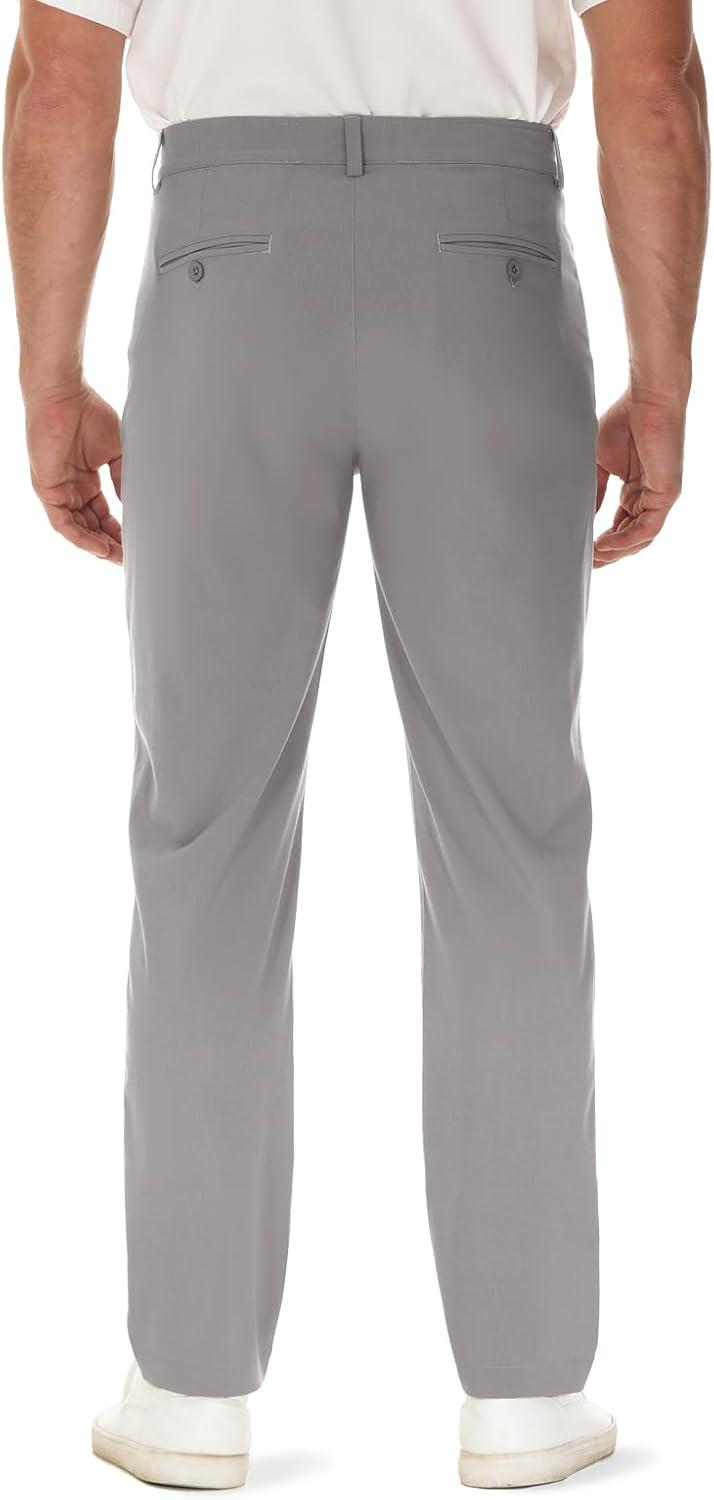 imageTBMPOY Mens Golf Pants Classic Fit Dress Work Pants Lightweight Comfortable Business Casual Pants with 5 PocketsLight Grey