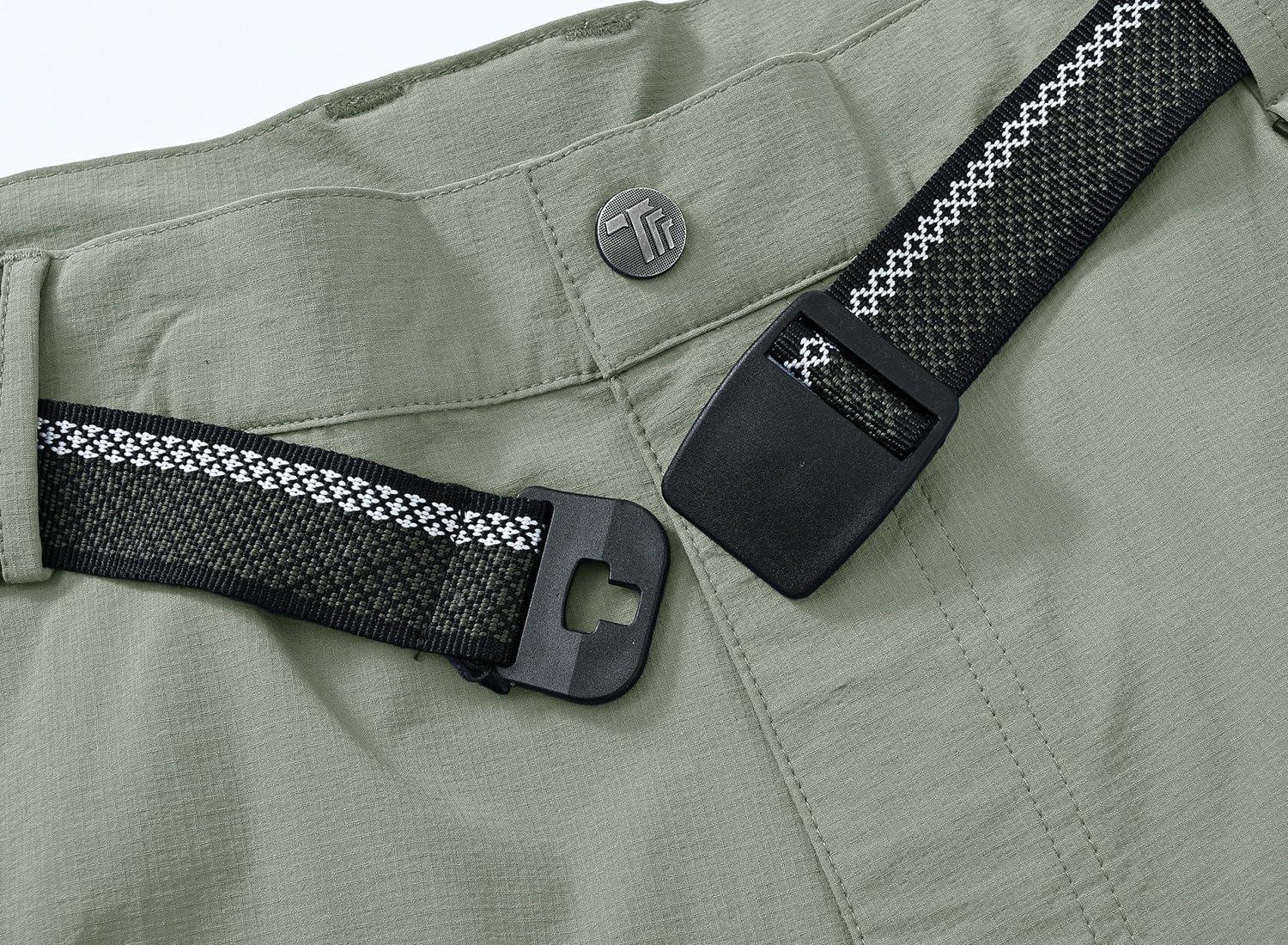 imageTBMPOY Mens Hiking Cargo Pants Lightweight Waterproof Quick Dry Outdoor Summer Fishing Camping Mountain PantC16sage Green