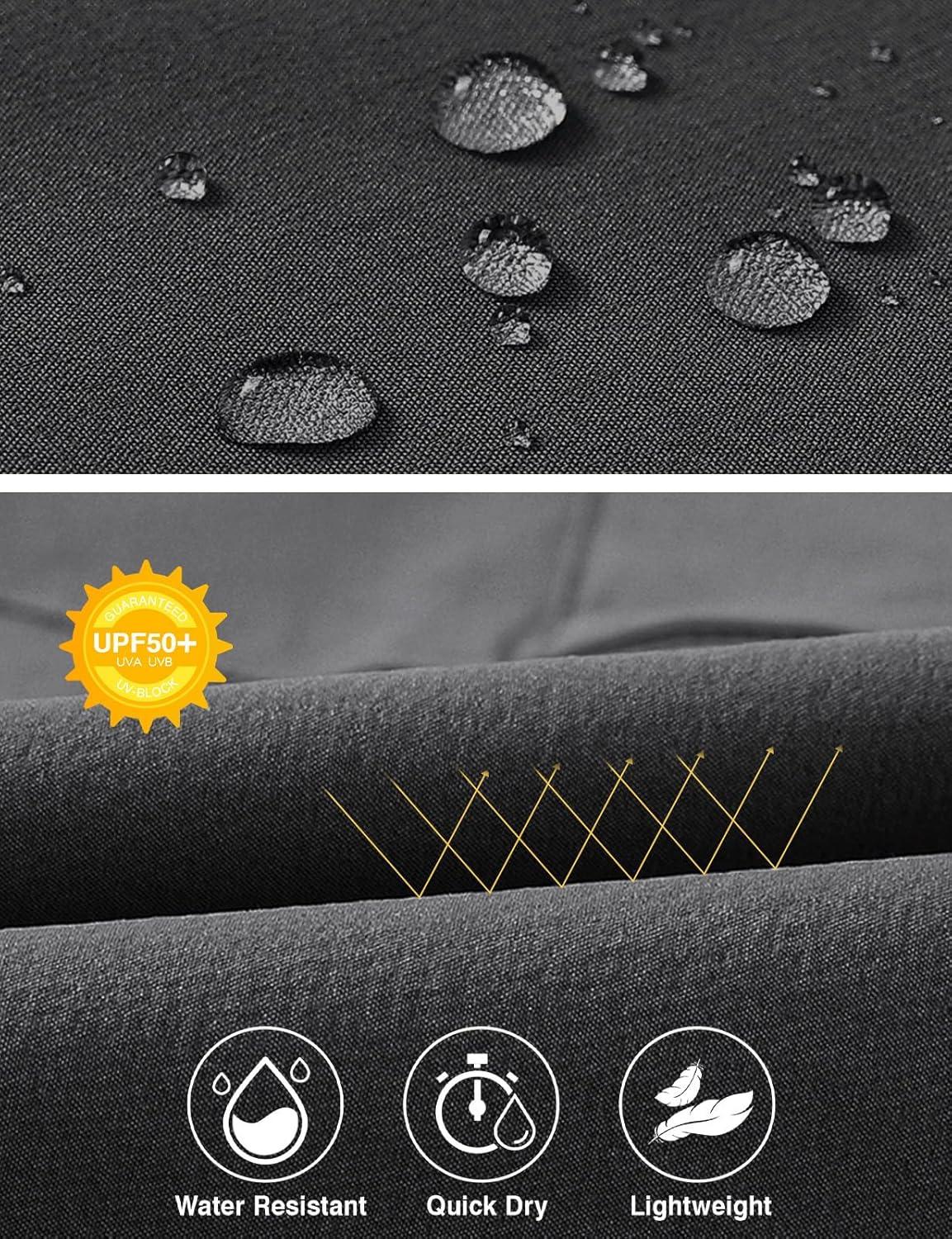 imageTBMPOY Mens Hiking Pants Lightweight 6 Cargo Pockets Quick Dry Water Resistant Outdoor Travel Work FishingDark Grey