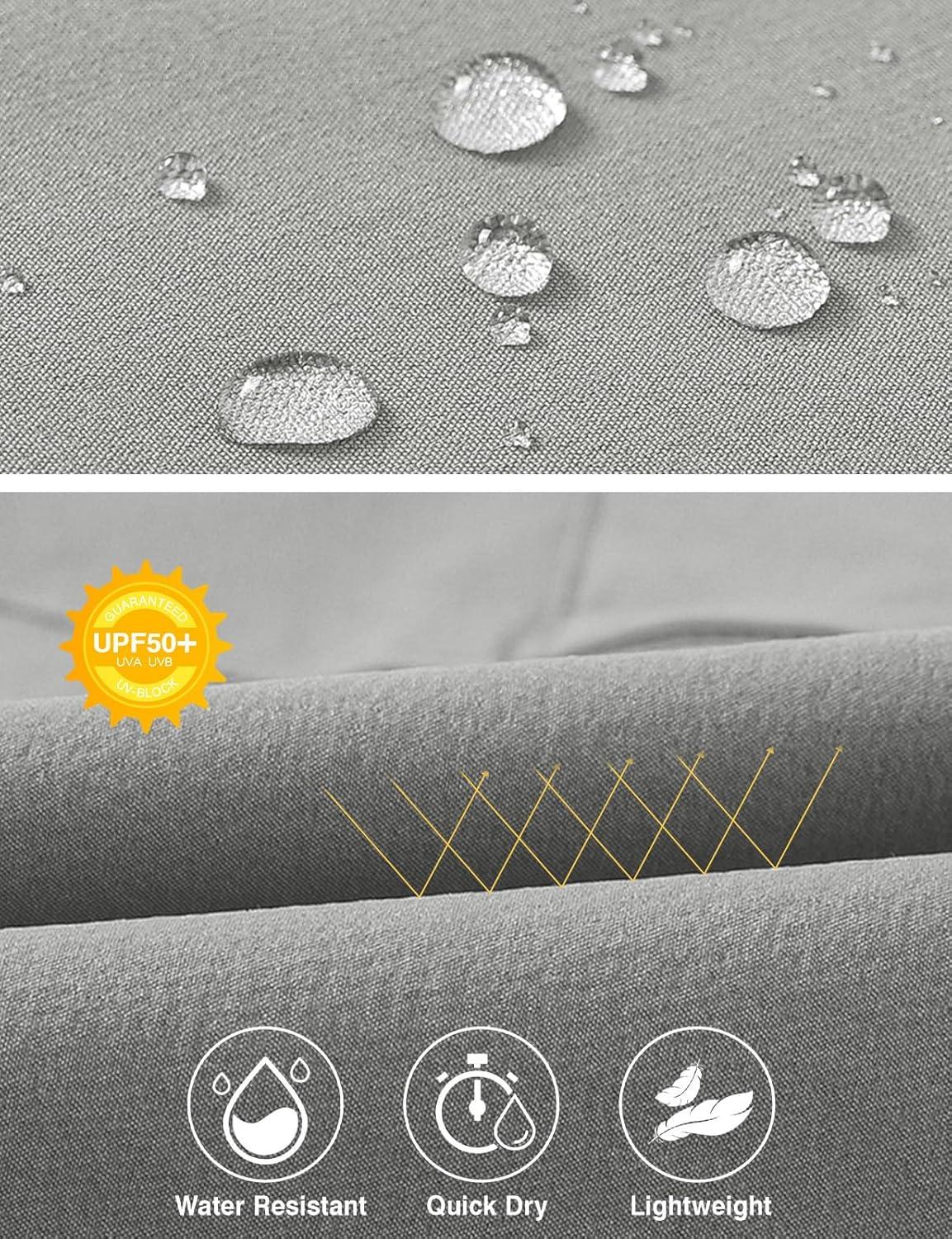 imageTBMPOY Mens Hiking Pants Lightweight 6 Cargo Pockets Quick Dry Water Resistant Outdoor Travel Work FishingLight Grey