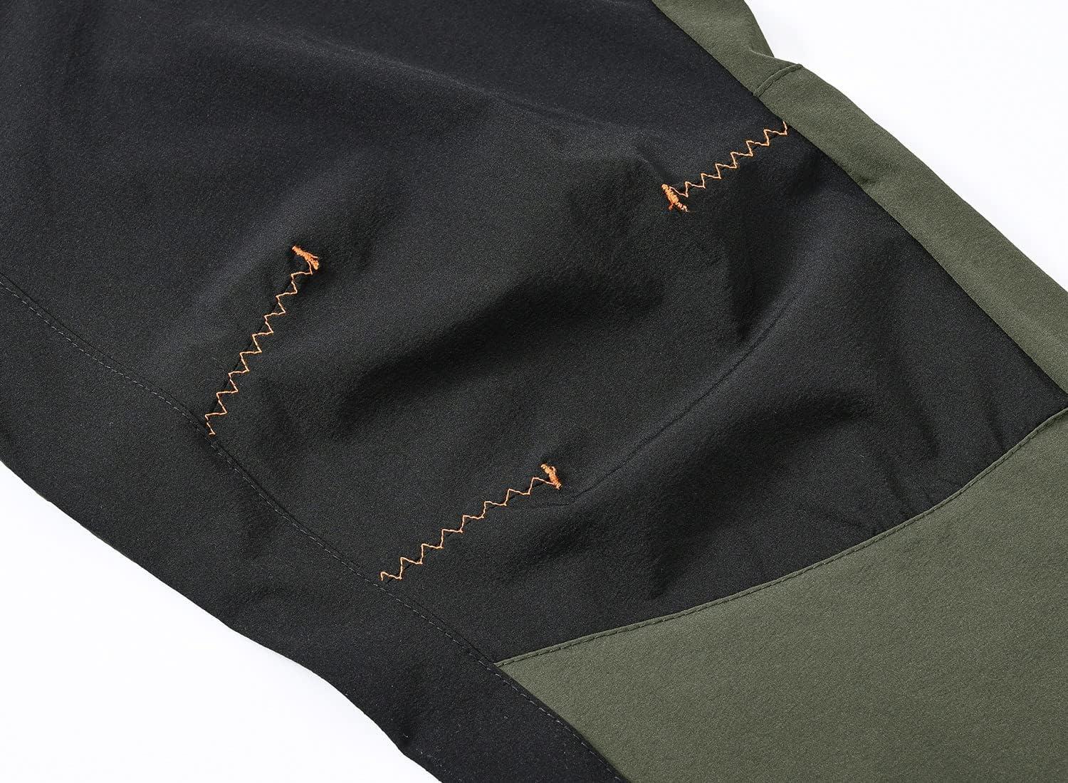 imageTBMPOY Mens Hiking Work Cargo Pants Lightweight Waterproof Quick Dry Outdoor Mountain Pant Fishing Camping1green