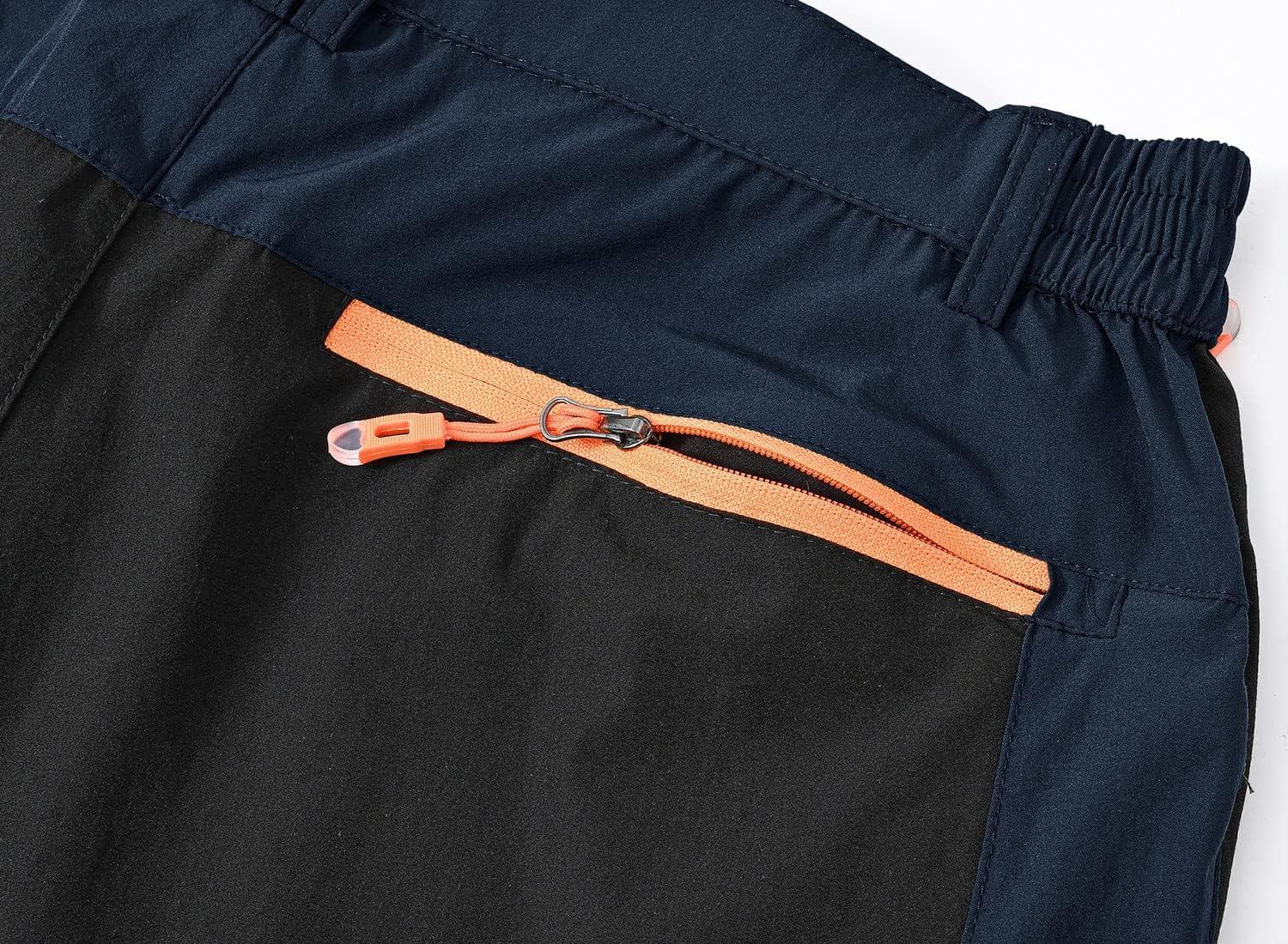 imageTBMPOY Mens Hiking Work Cargo Pants Lightweight Waterproof Quick Dry Outdoor Mountain Pant Fishing Camping1navy