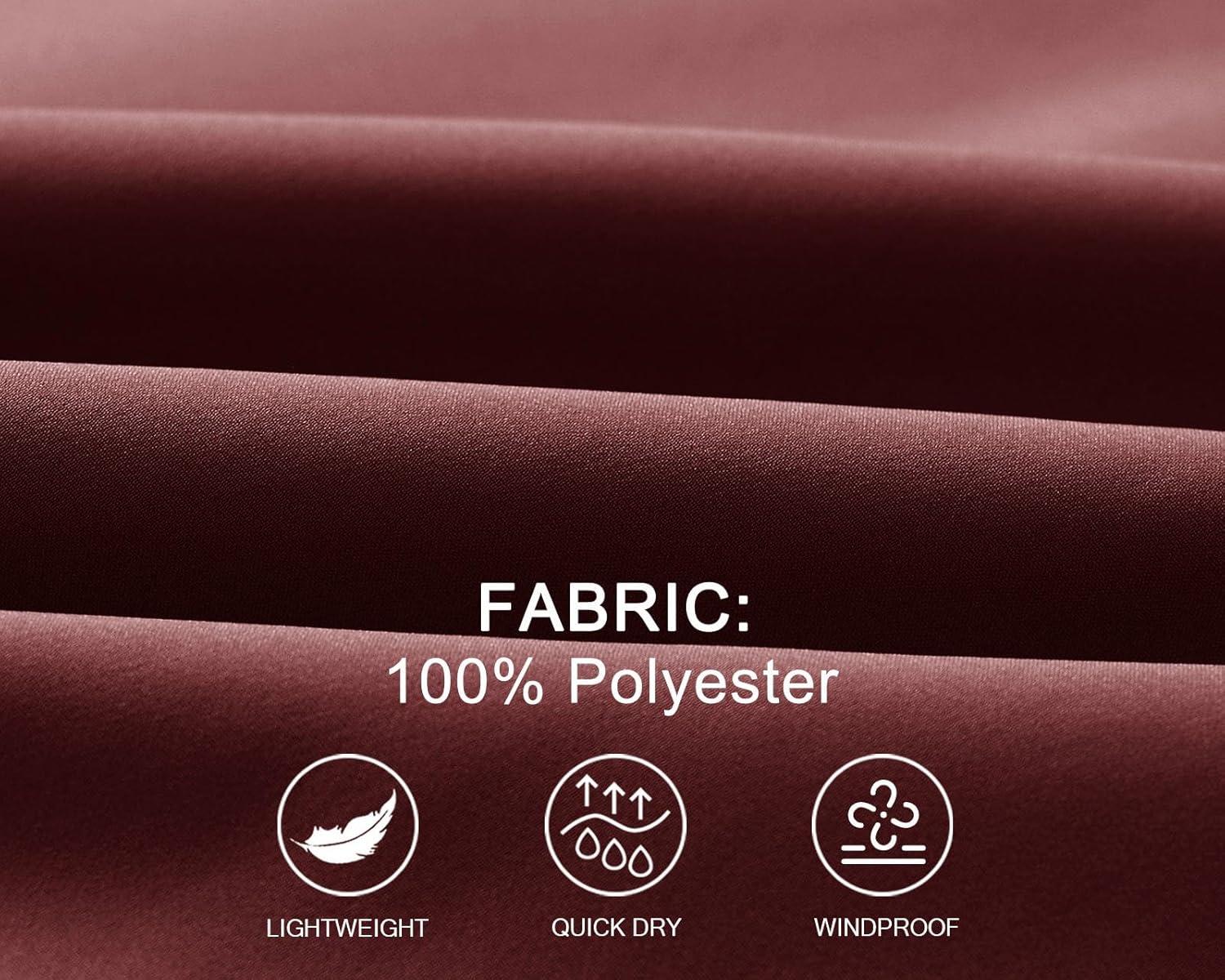 imageTBMPOY Mens Lightweight Bomber Jackets Light Track Jackets Casual Summer Windbreaker Outdoor Golf Fashion Coat for MenA2wine Red