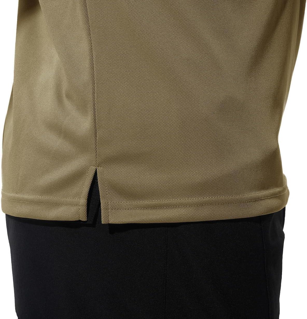 imageTBMPOY Mens Polo Shirts with Pocket Short Sleeve Quick Dry Casual Sports Outdoor Golf ShirtGreenish Brown