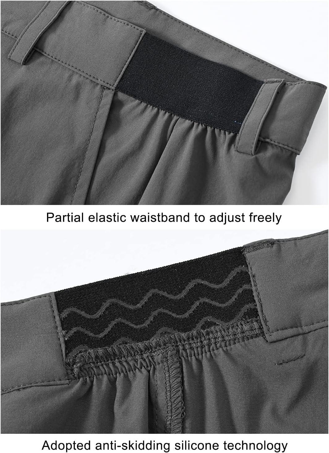 imageTBMPOY Mens Stretch Golf Pants Lightweight Quick Dry Casual Work Pant with 3 Pockets01dark Grey