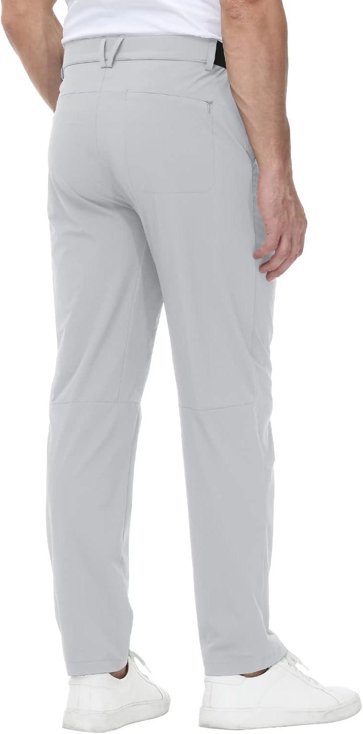 imageTBMPOY Mens Stretch Golf Pants Lightweight Quick Dry Casual Work Pant with 3 Pockets01light Grey