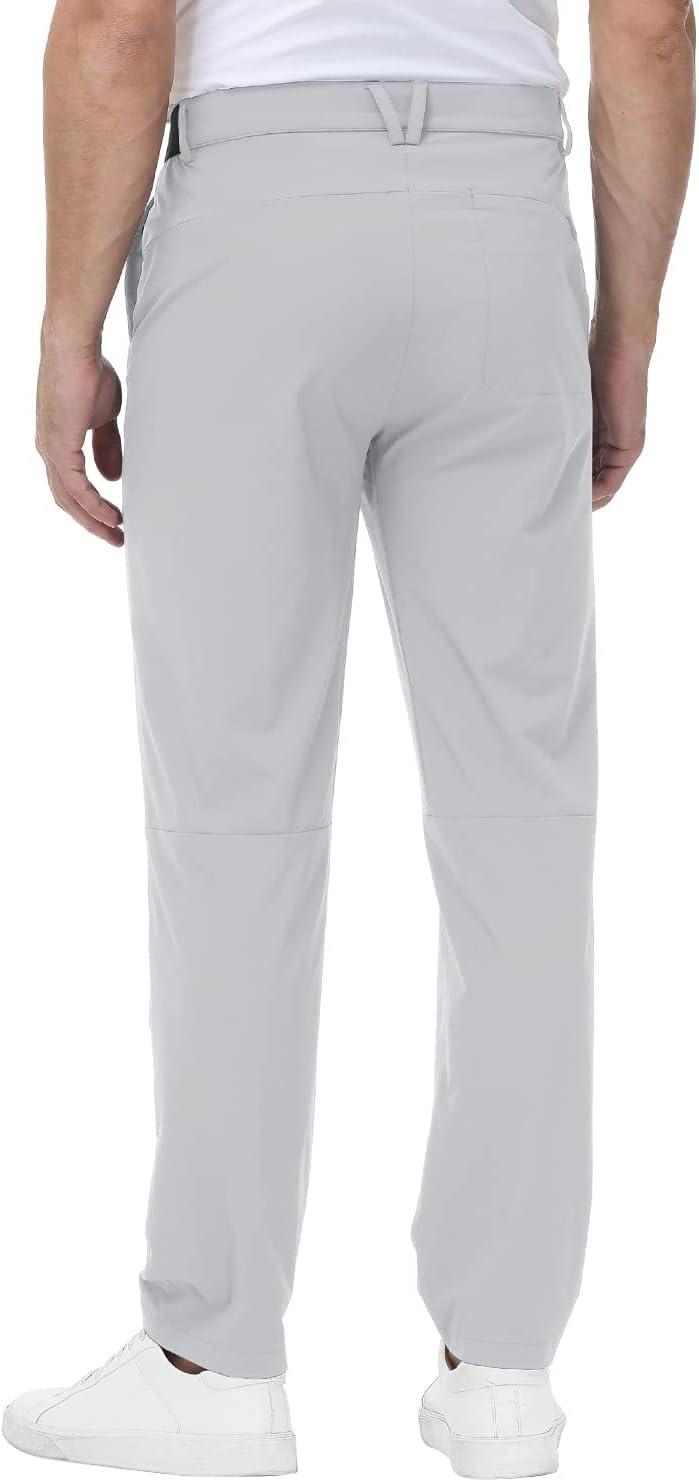imageTBMPOY Mens Stretch Golf Pants Lightweight Quick Dry Casual Work Pant with 3 Pockets01light Grey