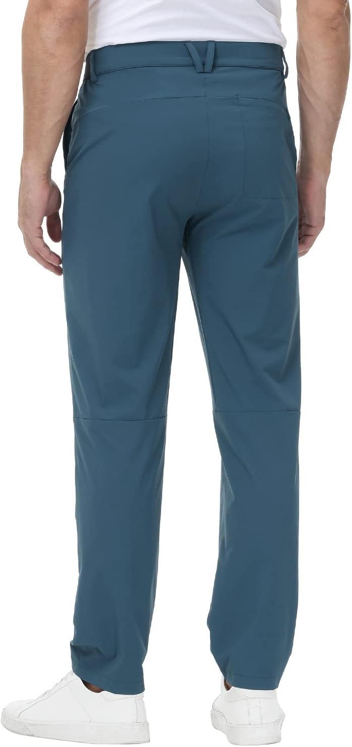 imageTBMPOY Mens Stretch Golf Pants Lightweight Quick Dry Casual Work Pant with 3 Pockets01stone Blue