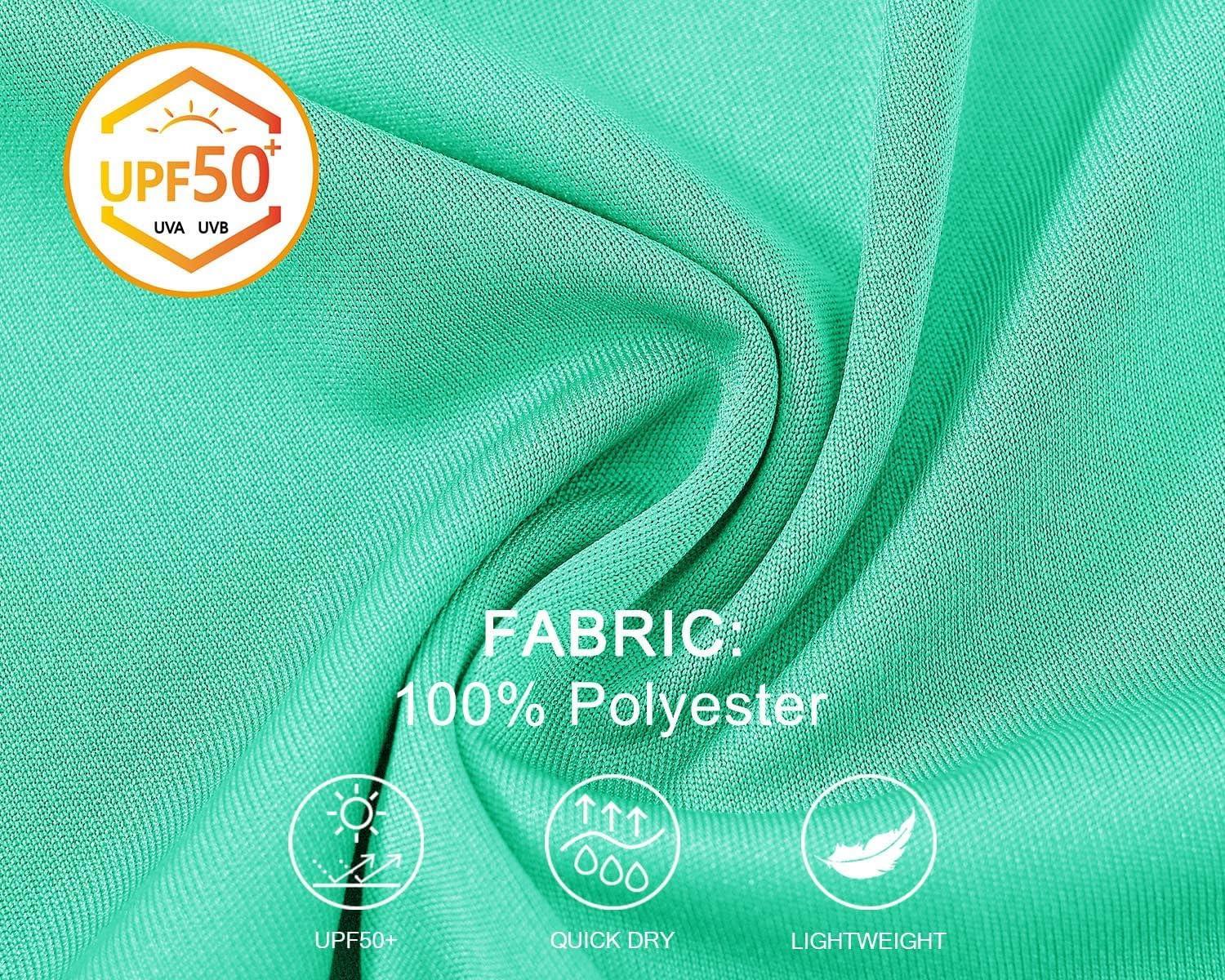 imageTBMPOY Mens Sun Protection Hiking Shirts Long Sleeve Water UPF 50 SPF UV Shirts Lightweight Fishing Hiking Swimming12mint Green