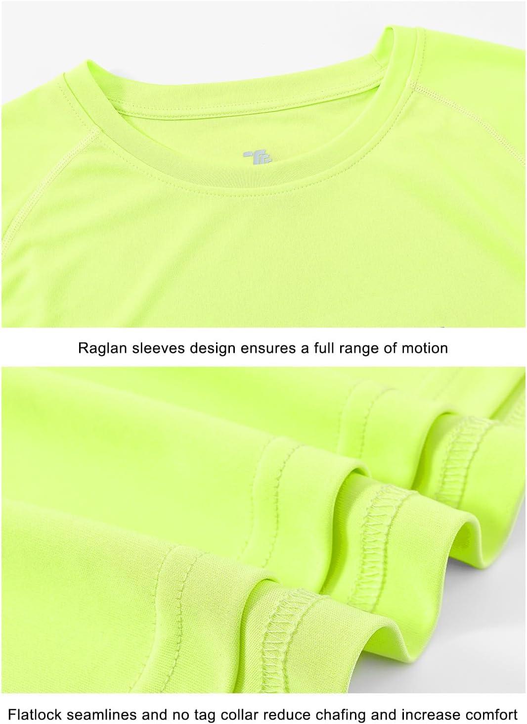 imageTBMPOY Mens Sun Protection Hiking Shirts Long Sleeve Water UPF 50 SPF UV Shirts Lightweight Fishing Hiking Swimming16fluorescent Green