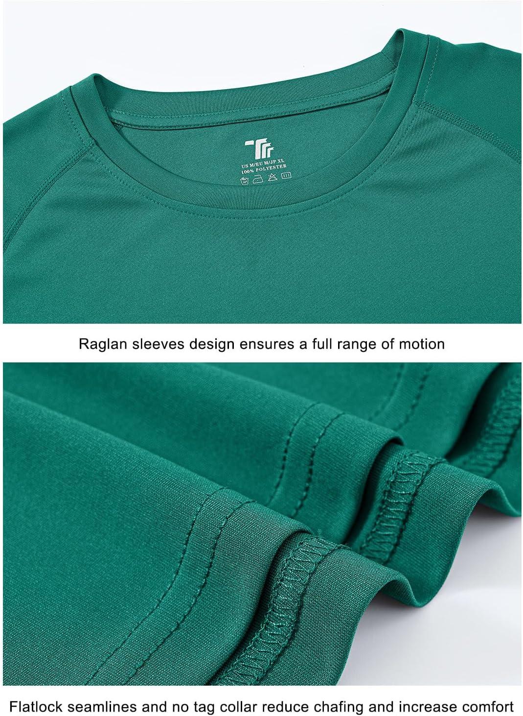 imageTBMPOY Mens Sun Protection Hiking Shirts Long Sleeve Water UPF 50 SPF UV Shirts Lightweight Fishing Hiking Swimming20dark Green